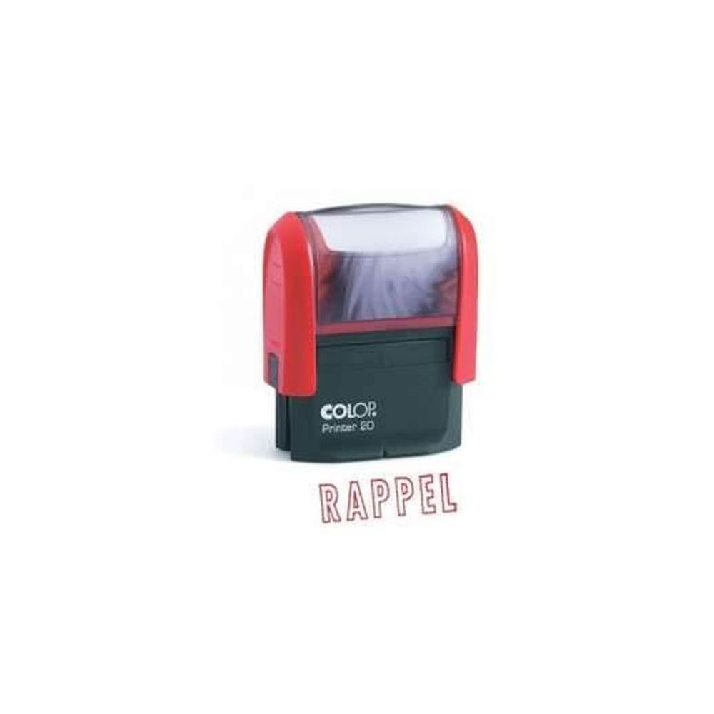 Timbre Formule RAPPEL COLOP Printer 20 (14 x 38mm) - ROUGE **