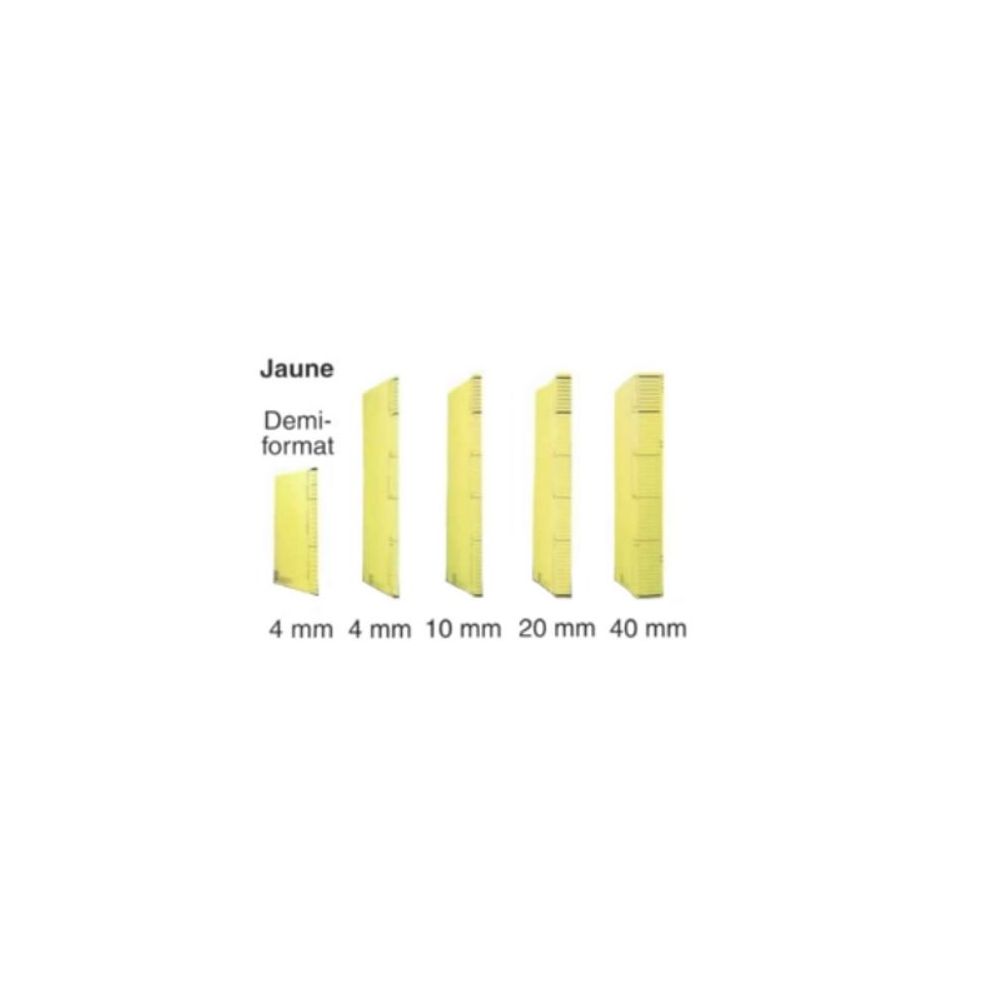 Dossier DACOTA 315 x 230mm - 320g - 1 poche plaquée  4mm - JAUNE //