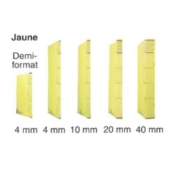 Dossier DACOTA 31x23cm- 320g - 1 poche soufflet  10mm - JAUNE //