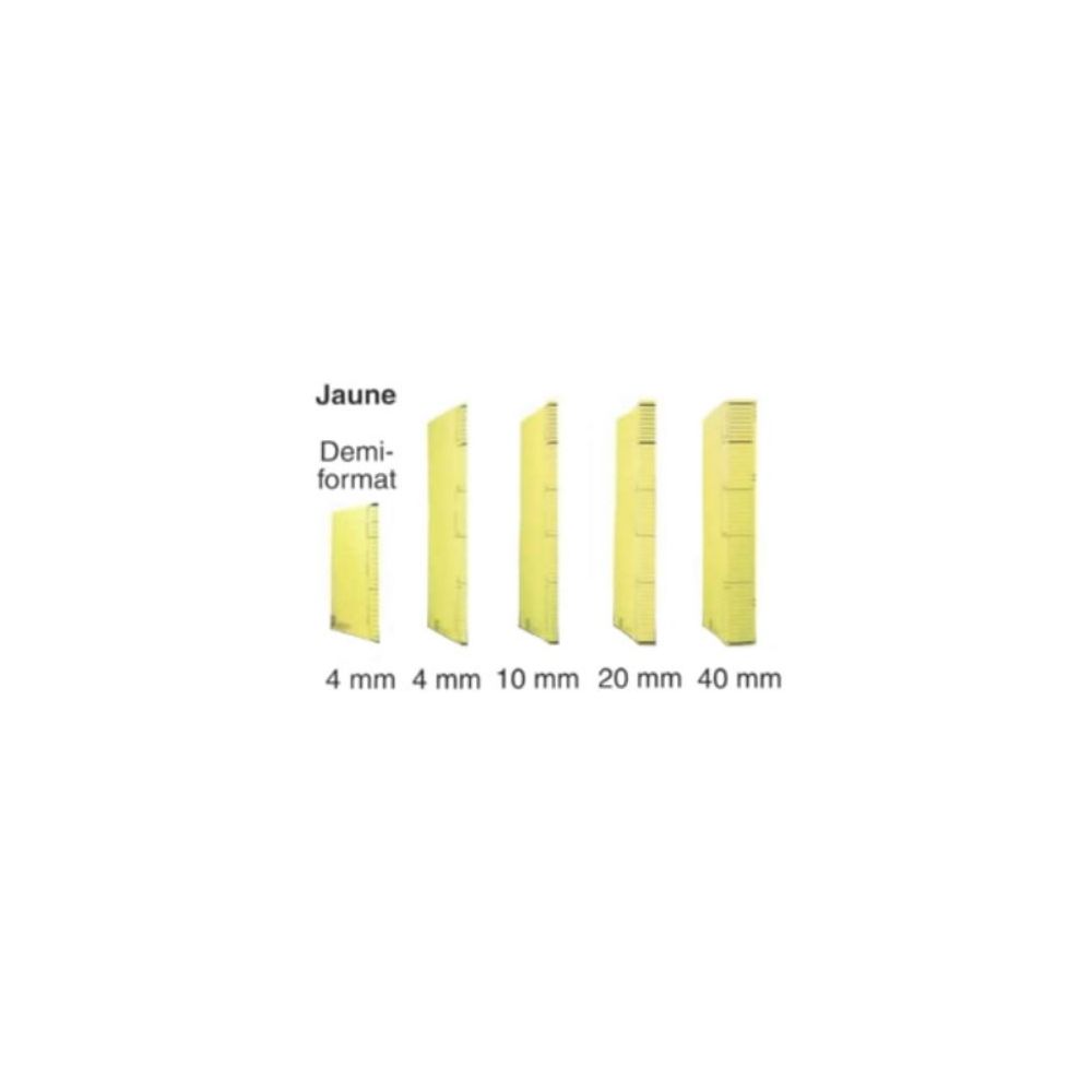 Dossier DACOTA 31x23cm- 320g - 1 poche soufflet  10mm - JAUNE //