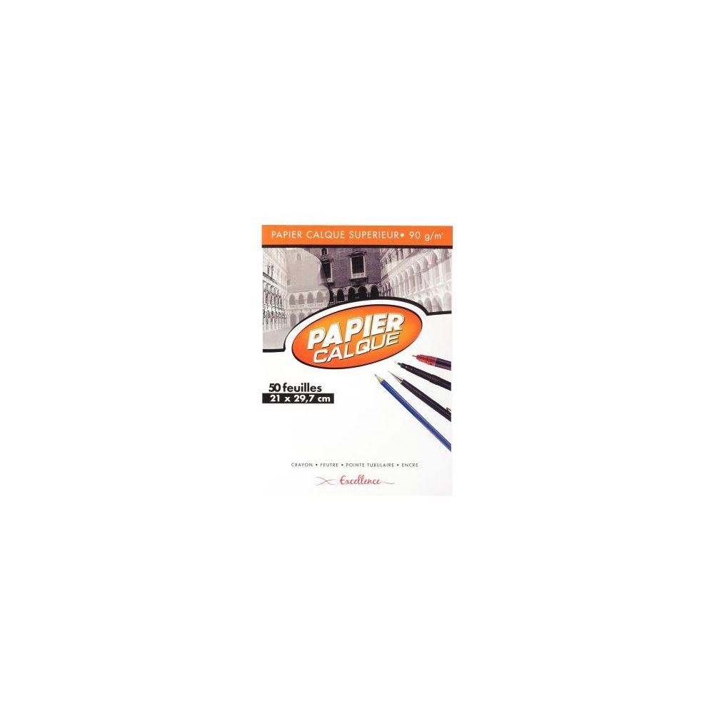 Papier calque A4 - 90g - 50 feuilles **