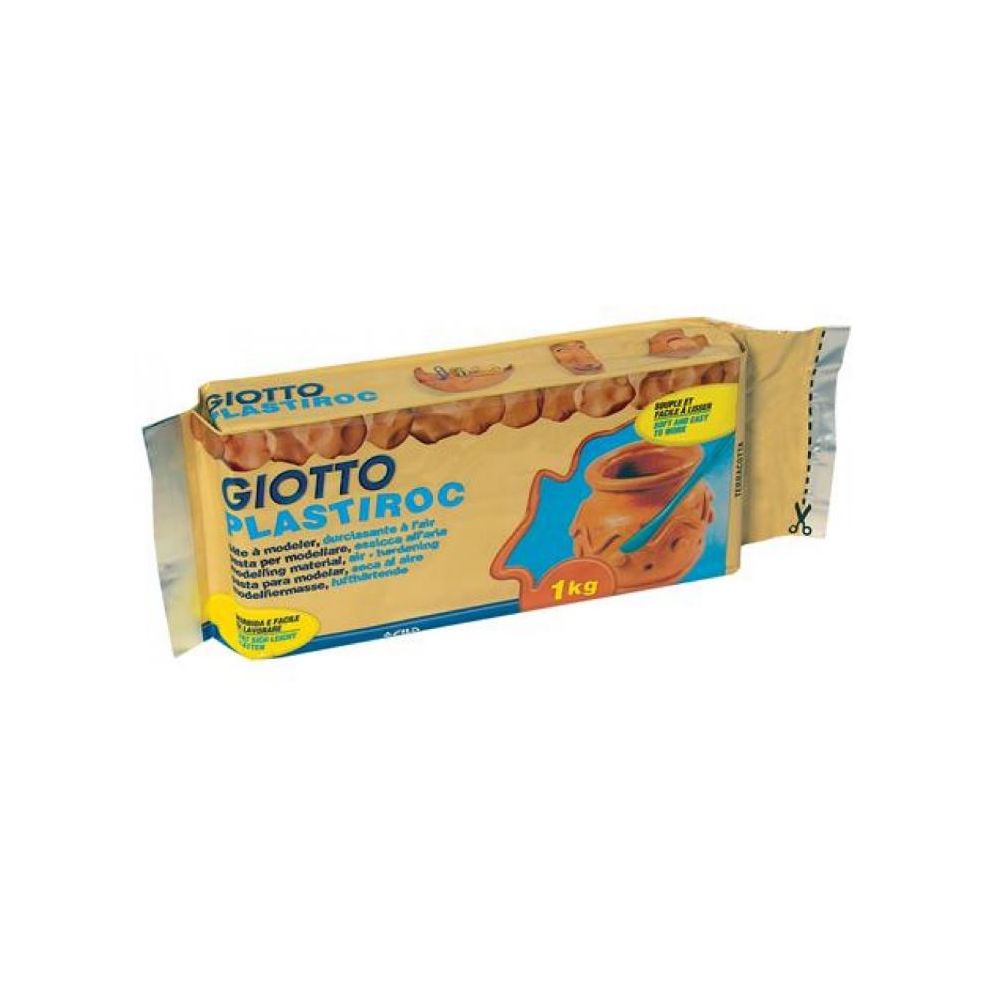 Plastiroc GIOTTO Durcit à l air - 1Kg - ROUGE  **