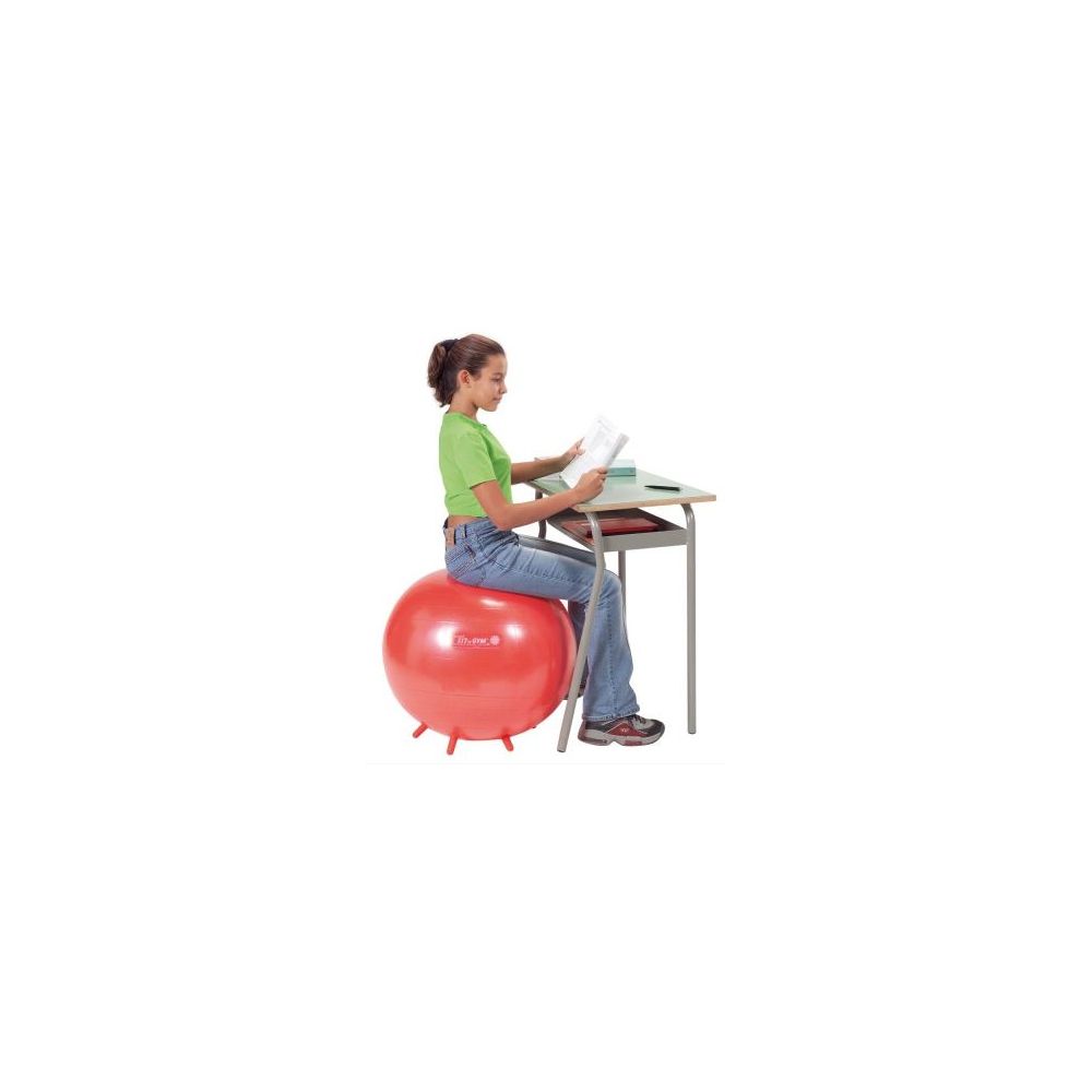 Ballon assise enfant - 4 pieds - SIT n GYM - D 55cm - ROUGE