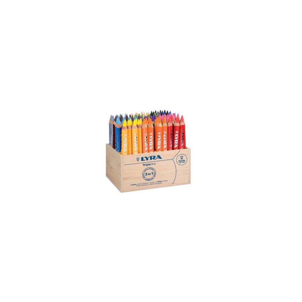 Crayon Couleur LYRA Triple One Aquarelle TrianglePot 96 crayons- Z