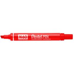 Marqueur perm. PENTEL N60 - Biseau. 2.2 à 4.5mm - ROUGE //