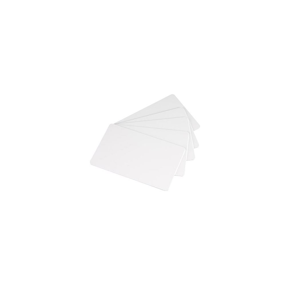 Carte PVC blanc - ép. 0.76mm - L85.85xl53.85mm - Par 500 //