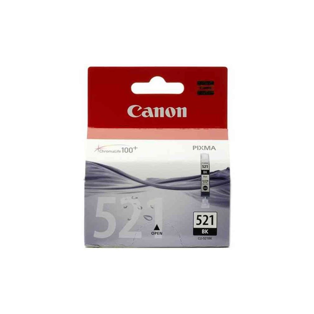 Cart CANON CLI521BK Noir - iP3600/4600 - MP540/620/630/980 **