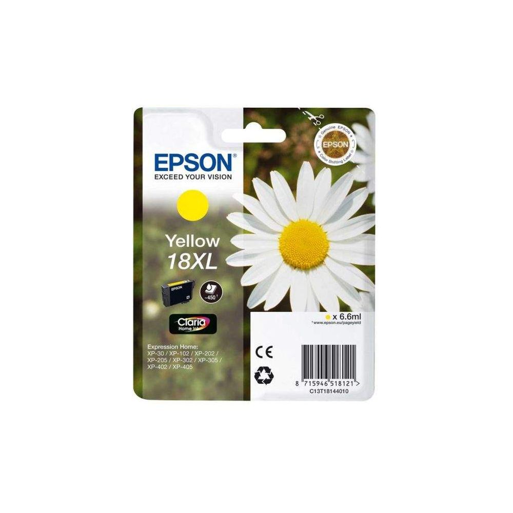 Cart EPSON - N°18XL - Marguerite - Jaune - XP-30/102/202/205/ - Z