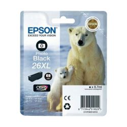 Cart EPSON - N°26XL - Ours - Noir Photo - XP-600/605/700/800 - Z