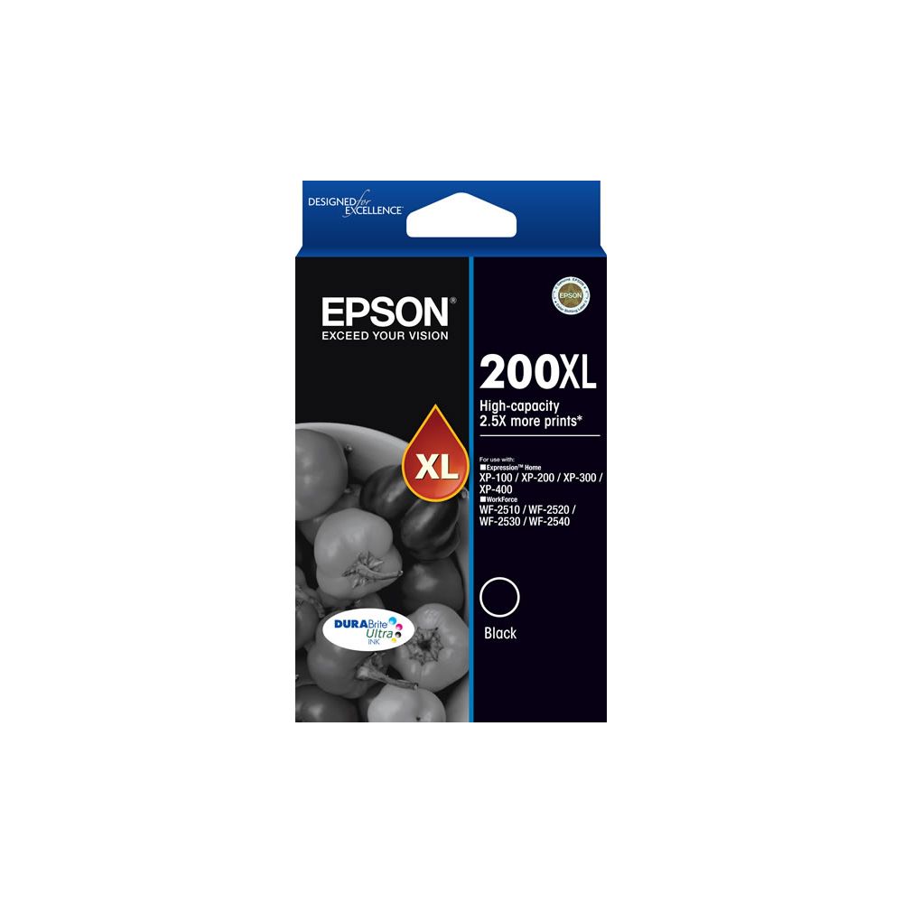 Cart EPSON - E200XL - Noir - 200/300/400-WF2510/2520/2530/2540 //