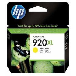 Cart HP N°920XL Jaune - CD974A - OfficeJet 6000/6500 - Z