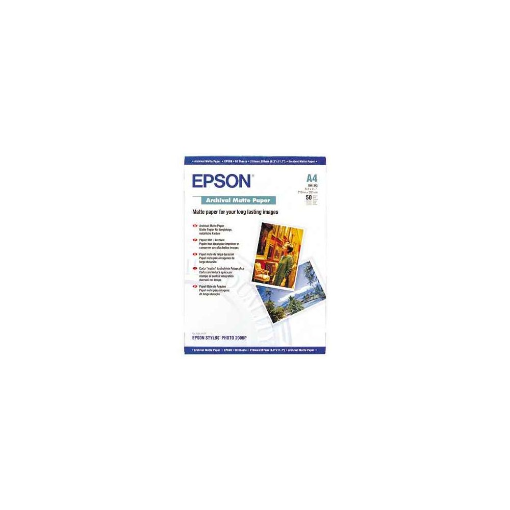 Papier photo EPSON A4 Archival mat - 189g (50 feuilles) - Z