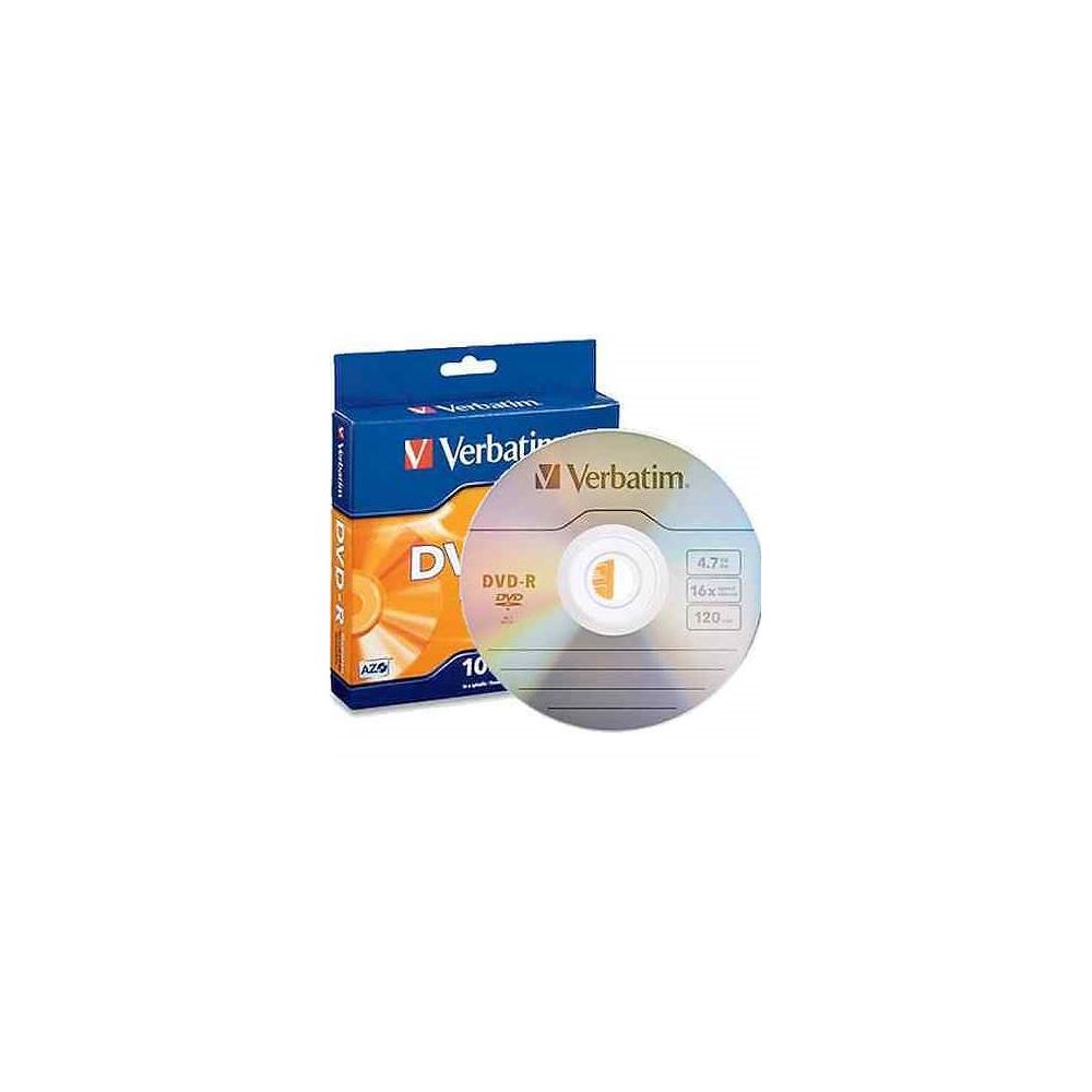 DVD-R VERBATIM 4.7Go - Spindle box - 16X (par 10) - Z