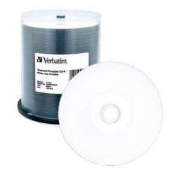 CD-R VERBATIM 52 X - 80mn/700Mo - White Wide thermal - Tour de 100